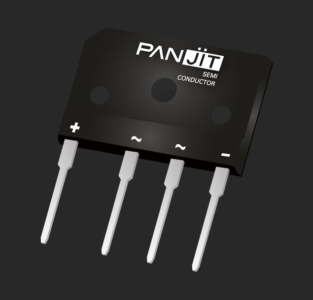 The new Ultra-Low VF Bridge GBJ and GBU series from Panjit - now at Rutronik